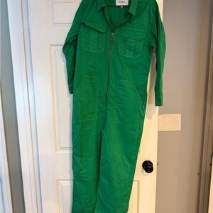 pistola Bright Green Utility Zip Jumpsuit